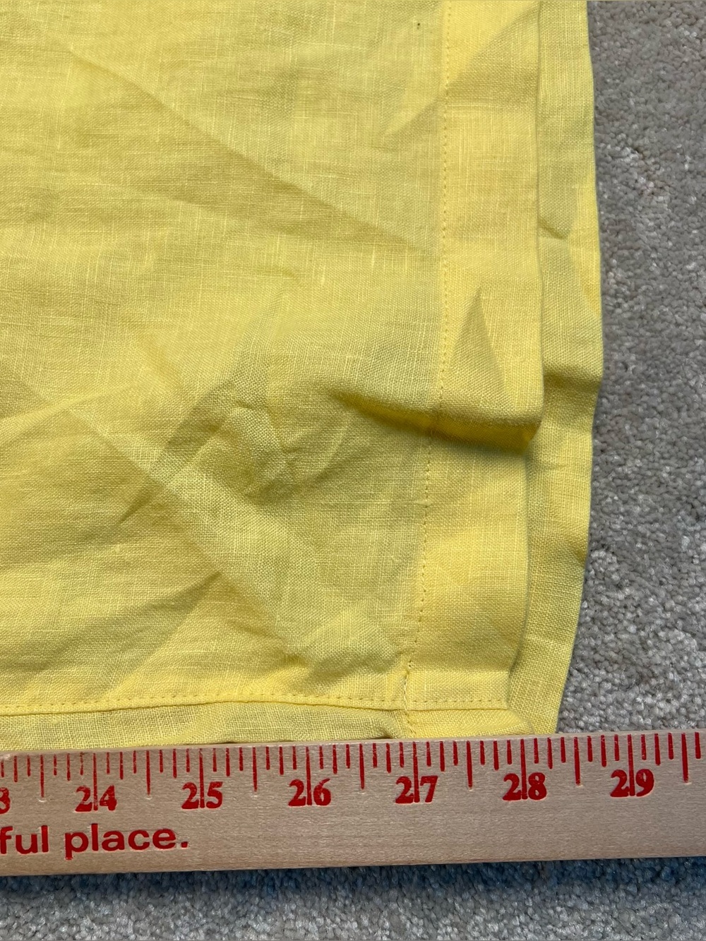 100% Linen Pants Yellow Wide Leg NWT women's Large C&C California Casual Summer - Picture 6 of 7
